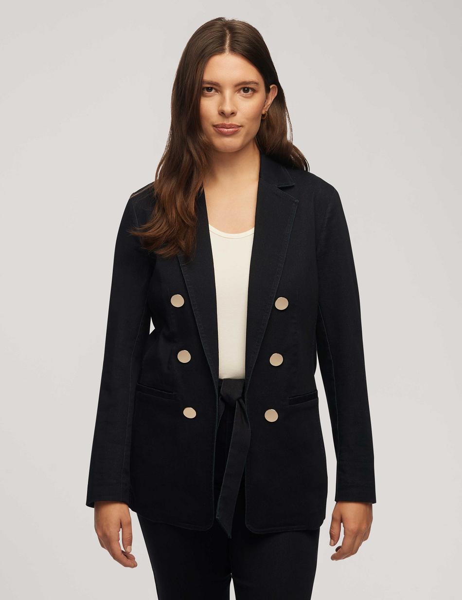 Blazer Anne Klein Denim Faux Double Breasted   | PFD-5711677